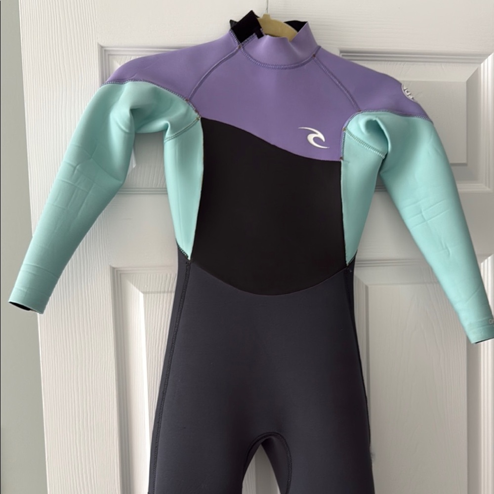 Rip Curl Purple and Green Rashguard Swimwear